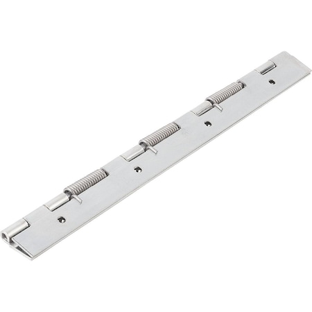 Kipp Spring Hinge Spring Closed A=40, B=240, Form:B Round Hole, Steel Galvanized K1177.4024011